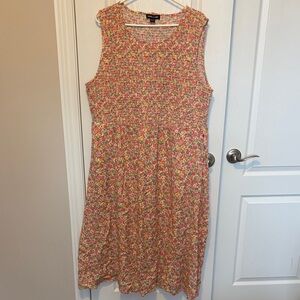 Nautica Multicolor Floral Midi Dress